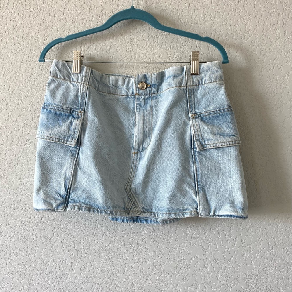 NWT Zara Mini Denim Skirt Size Large